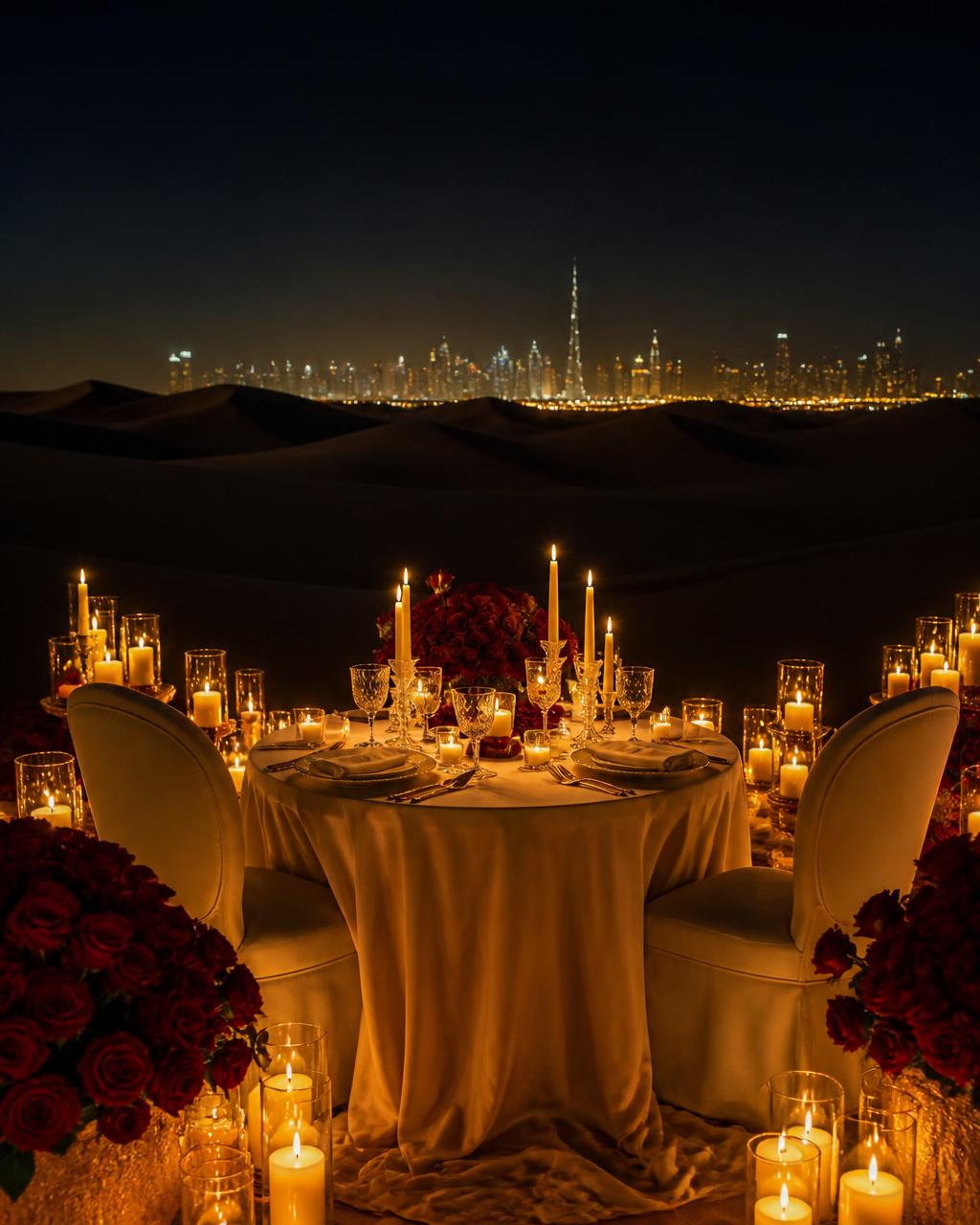 Extraordinary private desert date night near Dubai